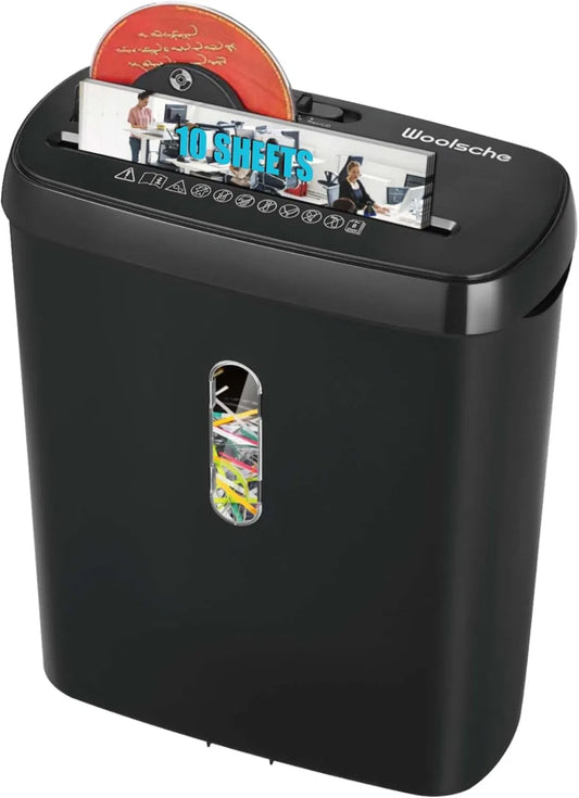 Home Office Shredder - P-2 Security Level with 3.17-Gallon Capacity